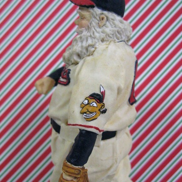 Cooperstown Santa Claus 1948 Cleveland Indians 6.5" Figurine Vtg 1994 With Box - Picture 4 of 8